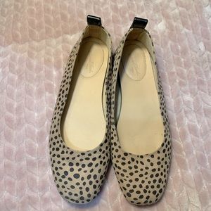 Animal print flats